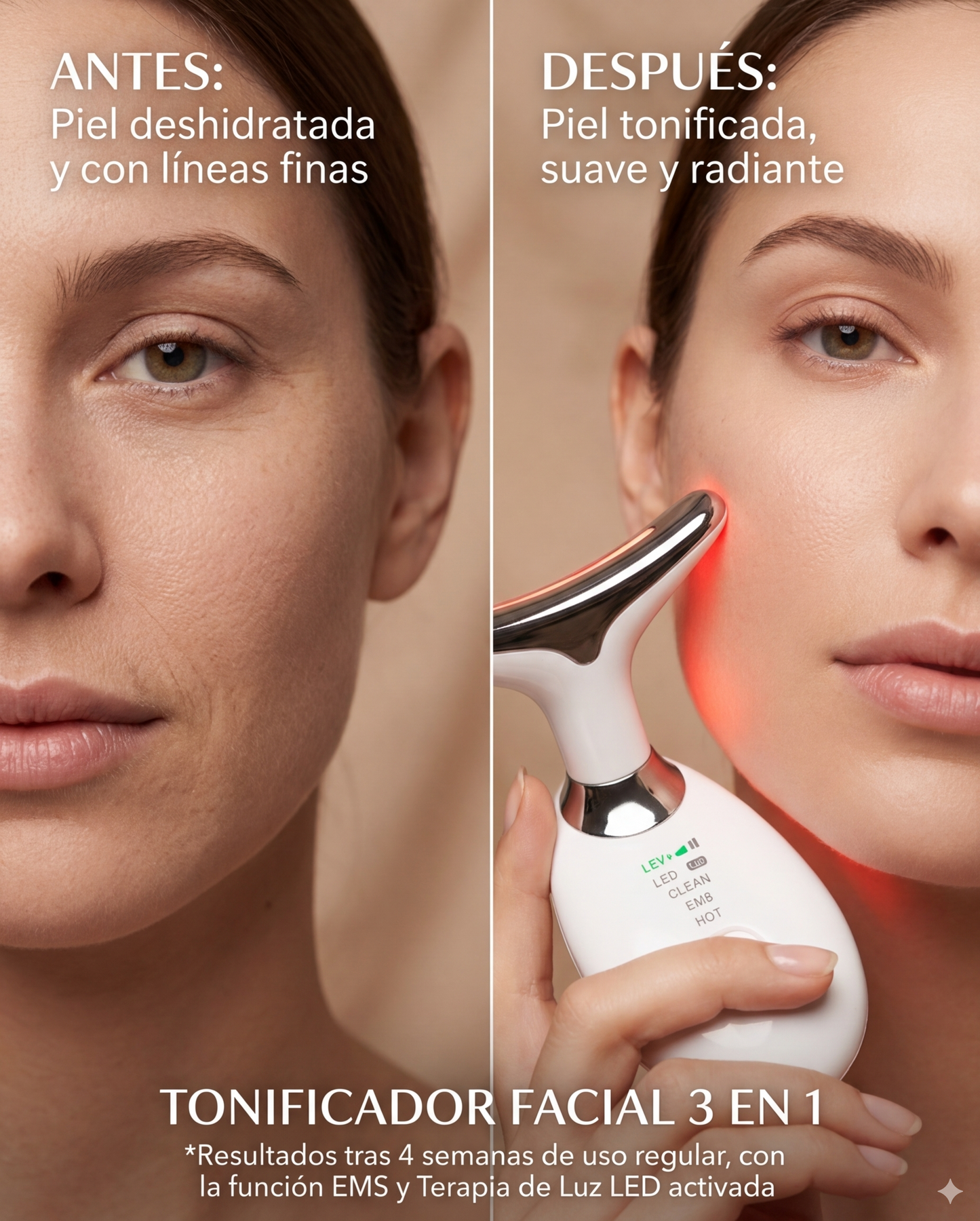 TONIFICADOR FACIAL 3 EN 1